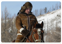 During his working trip to the Republic of Khakassiya on February 25, Prime Minister Vladimir Putin visited the foothills of Karatash, near the town of Abakan|6 march, 2010|10:26