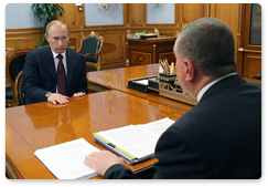 Prime Minister Vladimir Putin holds late-night working meeting with Deputy Prime Minister Igor Sechin