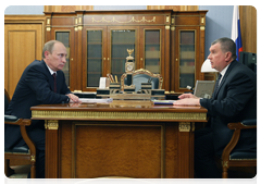 Prime Minister Vladimir Putin holds late-night working meeting with Deputy Prime Minister Igor Sechin|6 march, 2010|11:18