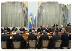 Председатель Правительства Российской Федерации В.В.Путин встретился с Премьер-министром Швеции Ф.Рейнфельдтом|9 марта, 2010|19:00