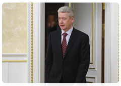 Deputy Prime Minister and Head of the Government Executive Office Sergei Sobyanin before a meeting to discuss funding for federal targeted programmes in 2011 and beyond|9 march, 2010|21:29