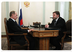 Prime Minister Vladimir Putin meeting with Kirov Region Governor Nikita Belykh.|1 april, 2010|19:46