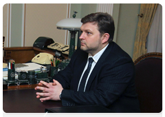 Prime Minister Vladimir Putin meeting with Kirov Region Governor Nikita Belykh|1 april, 2010|19:47