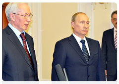 Prime Minister Vladimir Putin holding talks with Ukrainian Prime Minister Mykola Azarov|10 april, 2010|21:16