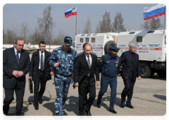 Russian Prime Minister Vladimir Putin, having arrived in Smolensk in the morning, held a meeting on the crash of the Polish president’s airplane|11 april, 2010|15:49