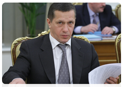 Minister of Natural Resources and Environmental Protection Yury Trutnev at a meeting of the Government Commission on Monitoring Foreign Investment|13 april, 2010|16:15