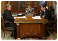 Prime Minister Vladimir Putin meets with Deputy Prime Minister Alexander Zhukov|15 april, 2010|13:08
