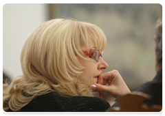 Minister of Healthcare and Social Development Tatyana Golikova during a meeting of the Presidium of the Presidential Council on National Priority Projects and Demographic Policy|23 april, 2010|14:50