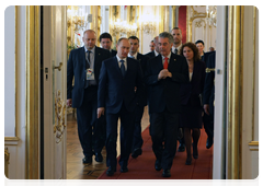 Prime Minister Vladimir Putin meets with the Federal President of the Republic of Austria Heinz Fischer|24 april, 2010|20:26