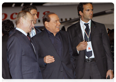 Prime Minister Vladimir Putin arriving in Italy|25 april, 2010|23:41