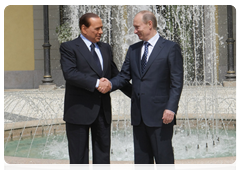 Prime Minister Vladimir Putin  meeting with Italian Prime Minister Silvio Berlusconi|26 april, 2010|16:30