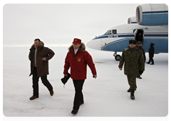 Prime Minister Vladimir Putin visiting Alexandra Land island on the Franz Josef Land archipelago|29 april, 2010|09:38