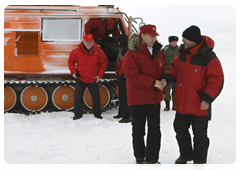 Prime Minister Vladimir Putin visiting Alexandra Land island on the Franz Josef Land archipelago|29 april, 2010|10:56