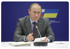 Prime Minister Vladimir Putin at a meeting of the Economic Cooperation Committee under the Russian-Ukrainian Interstate Commission|30 april, 2010|17:34