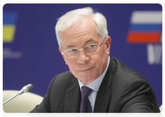 Ukrainian Prime Minister Mykola Azarov at a meeting of the Economic Cooperation Committee under the Russian-Ukrainian Interstate Commission|30 april, 2010|17:39