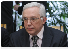 Director of the Department of Defence Policy and High Technologies of the Government of the Russian Federation Nikolai Moiseyev at the last in a series of meetings discussing the development of the defence industry|5 april, 2010|17:50