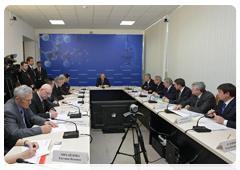 Prime Minister Vladimir Putin chairs a meeting on modernising the higher education system|8 april, 2010|16:08