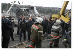 Председатель Правительства Российской Федерации В.В.Путин побывал на шахте «Распадская» в Междуреченске