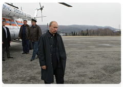 Председатель Правительства Российской Федерации В.В.Путин прибыл на шахту «Распадская» в Междуреченске, где 8 мая произошла авария|11 мая, 2010|11:32