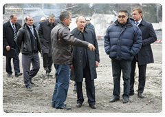 Prime Minister Vladimir Putin at Raspadskaya coal mine in the Kemerovo Region damaged by May 8 accident|11 may, 2010|11:37