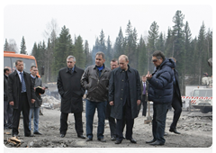 Prime Minister Vladimir Putin at Raspadskaya coal mine in the Kemerovo Region damaged by May 8 accident|11 may, 2010|11:56