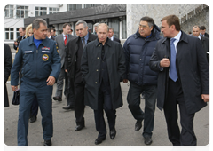 Председатель Правительства Российской Федерации В.В.Путин побывал на шахте «Распадская» в Междуреченске, где 8 мая произошла авария|11 мая, 2010|12:02