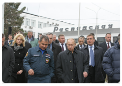 Председатель Правительства Российской Федерации В.В.Путин прибыл в Кемеровскую область, где 8 мая произошла авария на шахте «Распадская»|11 мая, 2010|12:07