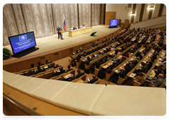 Prime Minister Vladimir Putin attended a joint meeting of the Ministry of Finance and Ministry of Economic Development Boards|14 may, 2010|15:11