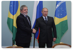 Prime Minister Vladimir Putin meets with Brazilian President Luiz Inácio Lula da Silva