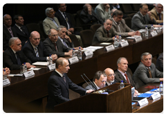 Prime Minister Vladimir Putin addressing the general meeting of the Russian Academy of Sciences|18 may, 2010|14:27