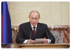 Prime Minister Vladimir Putin chairing a meeting of the Government of the Russian Federation|20 may, 2010|14:52