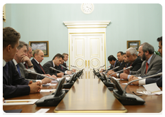 Prime Minister Vladimir Putin meeting with Qatari Deputy Prime Minister and Minister of Energy and Industry Abdullah Bin Hamad Al-Attiyah|20 may, 2010|18:19