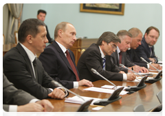 Председатель Правительства Российской Федерации В.В.Путин встретился с Президентом Республики Намибия Х.Похамбой|20 мая, 2010|19:13
