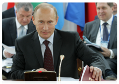 Prime Minister Vladimir Putin attending a meeting of the supreme governing body of the Customs Union comprising Russia, Belarus and Kazakhstan at the head-of-government level|21 may, 2010|11:27