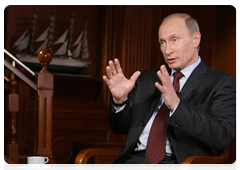 Prime Minister Vladimir Putin during an interview with the Mir intergovernmental broadcasting company|22 may, 2010|12:55