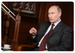 Prime Minister Vladimir Putin during an interview with the Mir intergovernmental broadcasting company|22 may, 2010|13:00