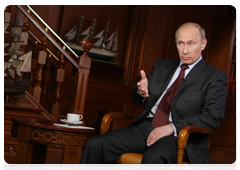 Prime Minister Vladimir Putin during an interview with the Mir intergovernmental broadcasting company|22 may, 2010|13:02