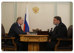 Prime Minister Vladimir Putin at a meeting with head of the Federal Antimonopoly Service Igor Artemyev|24 may, 2010|15:53