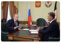 Prime Minister Vladimir Putin meeting with President Alexander Volkov of Udmurtia|25 may, 2010|21:10