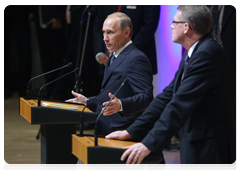 Following Russian-Finnish talks, prime ministers Vladimir Putin and Matti Vanhonen hold a joint news conference|27 may, 2010|20:52