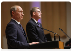 Following Russian-Finnish talks, prime ministers Vladimir Putin and Matti Vanhonen hold a joint news conference|27 may, 2010|20:52