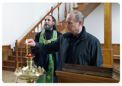 Председатель Правительства Российской Федерации В.В.Путин посетил Церковь в честь иконы Божьей Матери «Взыскание погибших»|29 мая, 2010|19:16