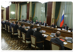 Prime Minister Vladimir Putin chairs a meeting on price setting and tariff rates|31 may, 2010|15:49