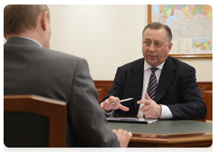 Transneft CEO Nikolai Tokarev meeting with Prime Minister Vladimir Putin|4 may, 2010|12:21