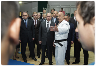 Prime Minister Vladimir Putin visits Ak Bars Sports Centre in Kazan