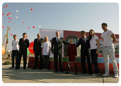 Prime Minister Vladimir Putin speaking at a dedication for a football stadium in Kazan|5 may, 2010|19:36