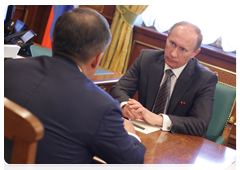 Prime Minister Vladimir Putin with President Rustam Minnikhanov of Tatarstan|5 may, 2010|20:42