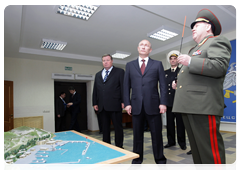 Prime Minister Vladimir Putin visiting construction headquarters at the Voyennaya Gavan naval base in Novorossiysk|7 may, 2010|19:10