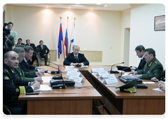 Prime Minister Vladimir Putin visiting construction headquarters at the Voyennaya Gavan naval base in Novorossiysk|7 may, 2010|19:12