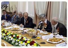 Prime Minister Vladimir Putin meeting with veterans of the Great Patriotic War in Novorossiysk|7 may, 2010|19:45